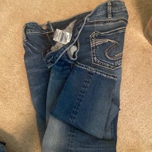 Silver Jeans Women's Boyfriend Dark Blue Denim